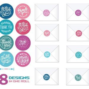 500 thank you stickers (variety pack) 1in round | shipping supplies​​​​